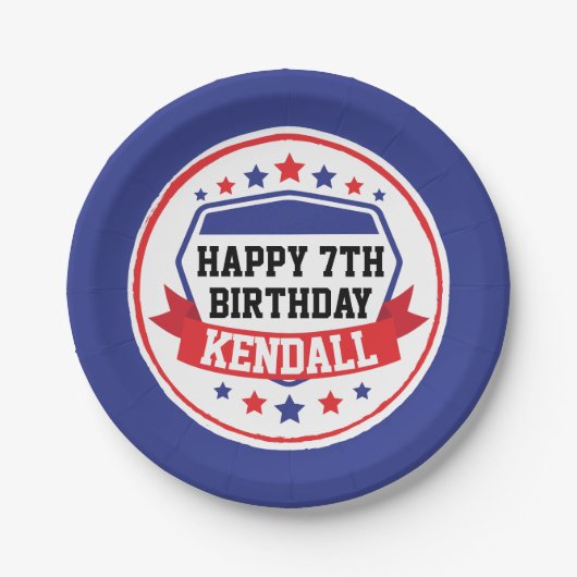 Ninja Warrior Girls Party Papieren Bordje (Voorkant)