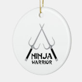 Ninja Warrior Keramisch Ornament (Links)