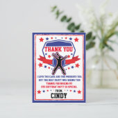 Ninja Warrior Meisjes Dank je Briefkaart (Staand voorkant)