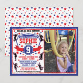 Ninja Warrior Meisjes Verjaardag Foto Kaart (Voorkant / Achterkant)