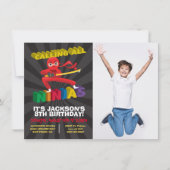 Ninja Warrior Photo Anniversaire Fête Invitation (Devant)