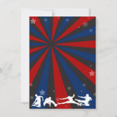 Ninja Warrior Theme Anniversaire Carte de remercie (Dos)