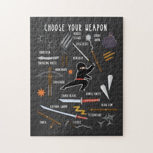 Ninja Weapons Legpuzzel (Verticaal)