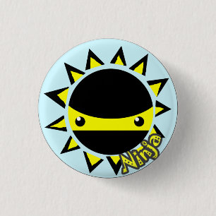 Ninja-zonnesnop Ronde Button 3,2 Cm