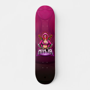 Ninja Zwaard Meisje Echo Paars Skateboard