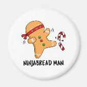Ninjabread Man Funny Gingerbrood Pun Magneet (Voorkant)