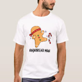 Ninjabread Man Funny Gingerbrood Pun T-shirt (Voorkant)