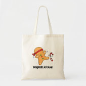 Ninjabread Man Funny Gingerbrood Pun Tote Bag (Voorkant)