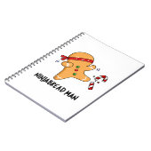 Ninjabread Man Grappige Gemberkoek Stunt  Notitieboek (Linkerzijde)