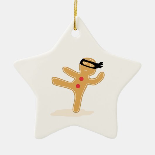 Ninjabread Man Keramisch Ornament (Voorkant)