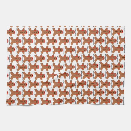 Ninjabreadman biscuit (biscuit) serviette à thé (Horizontal)