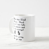 Ninjas a tué mon père un Humour de Mug drôle (Devant gauche)