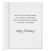 Ninjas d'anniversaire humoristique en Bonsai Carte (Intérieur (Droit))