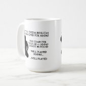 Ninjas du thésaurus Mug Ninja drôle (Devant gauche)