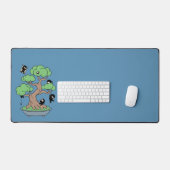 Ninjas minuscules dans l'arbre Bonsai en bleu (Clavier et souris)