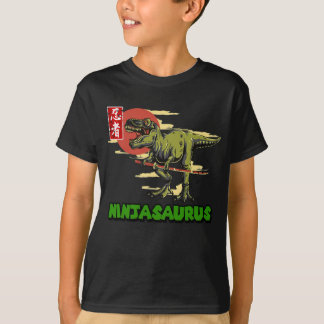 Ninjasaurus T rex Dinosaur Mannen Vaderdag T-shirt