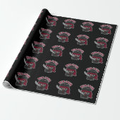 Ninjava Funny Ninja Java Coffee Pun Dark BG Cadeaupapier (Uitgerold)
