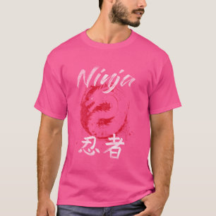 Ninjutsu Bujinkan Dragon Symbool ninja Dojo traini T-shirt