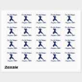 Ninjutsu Martial Art design Vierkante Sticker (Vel)