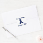 Ninjutsu Martial Art design Vierkante Sticker (Envelop)