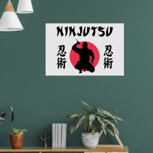 Ninjutsu Rijzende Zon Poster