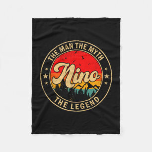 Nino De Man De Mythe De Legende Vintage Retro Voor Fleece Deken