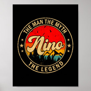 Nino De Man De Mythe De Legende Vintage Retro Voor Poster