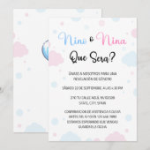 Nino o Nina Genre Reveillez Invitation (Devant / Derrière)
