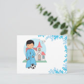 Niño Primera Comunión Fútbol Briefkaart (Staand voorkant)