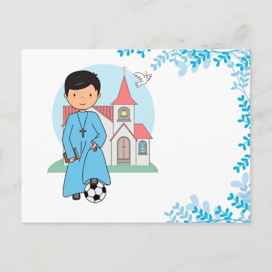 Niño Primera Comunión Fútbol Briefkaart (Voorkant)