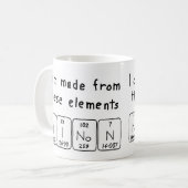 Ninon tasse de nom de table périodique (Devant gauche)