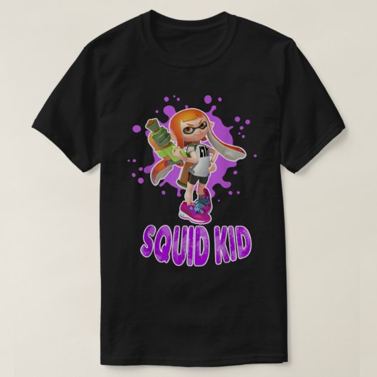 Nintendo Splatoon Squid Kid Pink Splat Graphic T S T-shirt (Design voorkant)