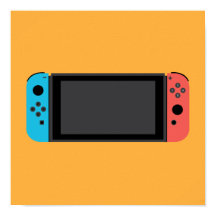 Nintendo-switch (Neon Blue/Red) Poster