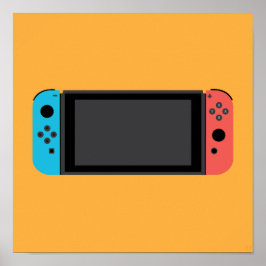 Nintendo-switch (Neon Blue/Red) Poster