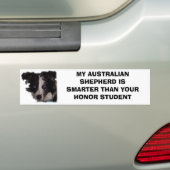 Niobe CO, MIJN AUSTRALIAANSE SCHEPERD IS KLEINER D Bumpersticker (Op auto)