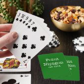 Nipigon-speelkaarten - groen speelkaarten (Insitu)