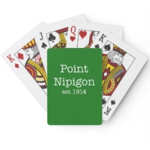 Nipigon-speelkaarten - groen