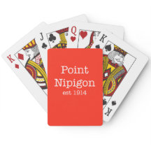 Nipigon-speelkaarten - rood