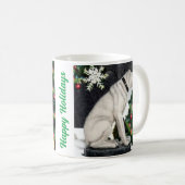 Nipper, de RCA Dog Christmas-Mok Koffiemok (Voorkant rechts)