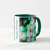 Nipper, de RCA Dog Christmas-Mok Mok (Voorkant rechts)