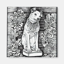 Nipper, de RCA Hond Bloemen Magneet