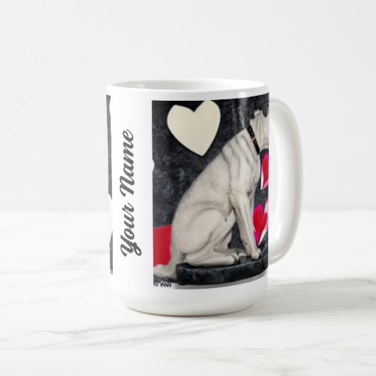 Nipper, le chien de la RCA Valentine's Day Mug (Devant droit)