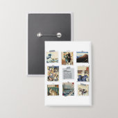 NIPPON Japanese Ukiyo-e Button (Voorkant / Achterkant)