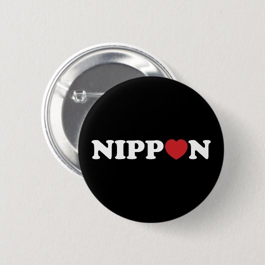 Nippon Love Heart Button (Voorkant /achterkant)