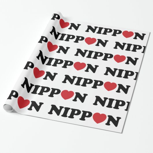 Nippon Love Heart Cadeaupapier (Uitgerold)