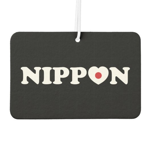 Nippon Love Heart Flag Air Freshener Luchtverfrisser (Achterkant)