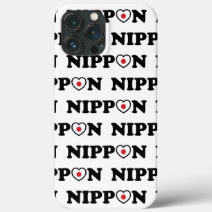 Nippon Love Heart Flag iPhone 13 Pro Max Hoesje
