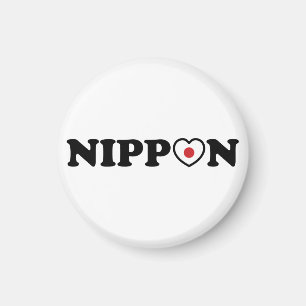 Nippon Love Heart Flag Magneet