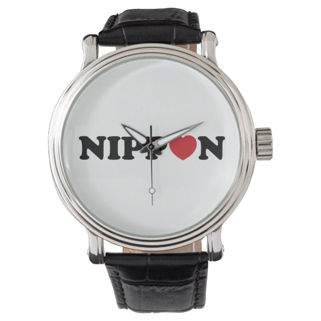 Nippon Love Heart Horloge (Voorkant)