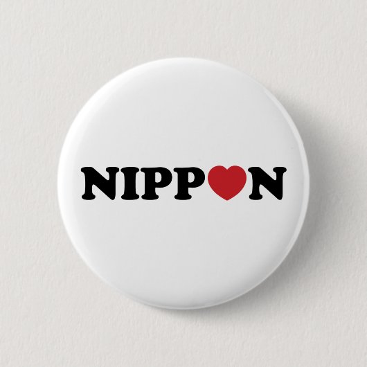 Nippon Love Heart Ronde Button 5,7 Cm (Voorkant)